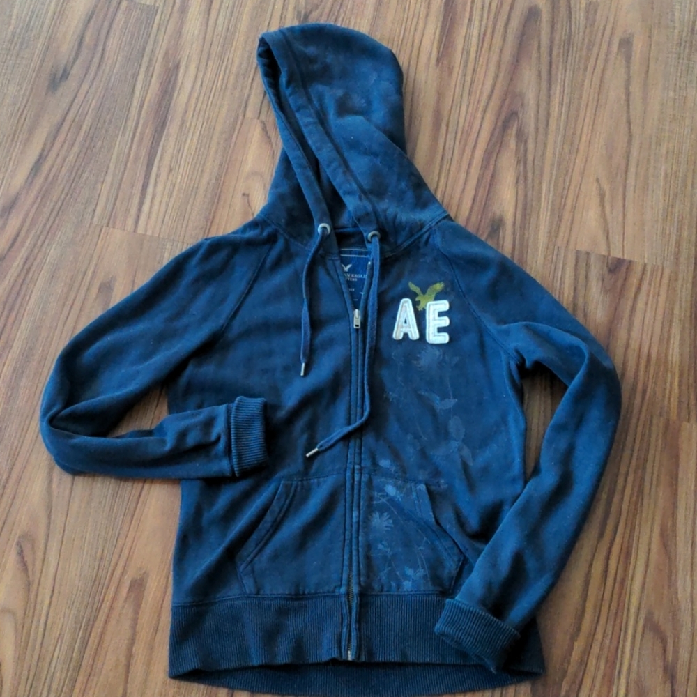 American Eagle navy blue jacket, size M